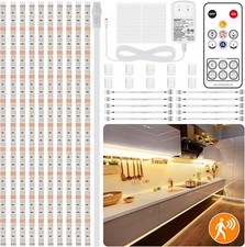 10pcs Light Bars Under Cabinet Lighting Kit with Remote Control