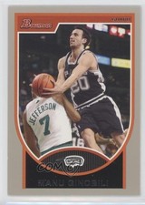 2007-08 Bowman Draft Picks & Stars Silver 75/199 Manu Ginobili #51 HOF 0ad