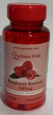 Puritan's Pride Raspberry Ketones 500 mg - 60 Capsules