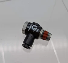 ARO 119309-250 Cylinder Port Flow Control Valve Elbow Fitting 1/4" NPT 1/4" Tube