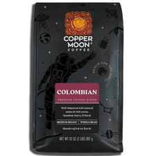 Copper Moon Whole Bean Coffee Colombian Blend Medium Roast 2 lb. Bag Fresh