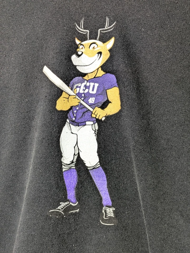 Grand Canyon University GCU LOPES BASEBALL Sudadera con Capucha Juvenil XL Negra Sudadera Foto 2 de 4