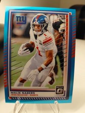 2025 Panini Donruss Optic - Malik Nabers #182 Aqua Prizm /349
