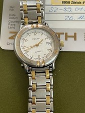 ZENITH ESPADA QUARZ DAMEN UHR 22MM STAHL VINTAGE RAR ARMBANDUHR 