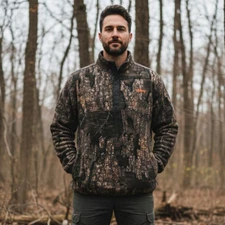 Habit Realtree Timber Scent-Factor Large 1/4 Snap Pullover Sweatshirt 