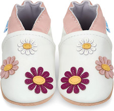 Scarpe Bambina Scarpine Neonato in Morbida Pelle - Scarpe Bambino Primi Passi Co