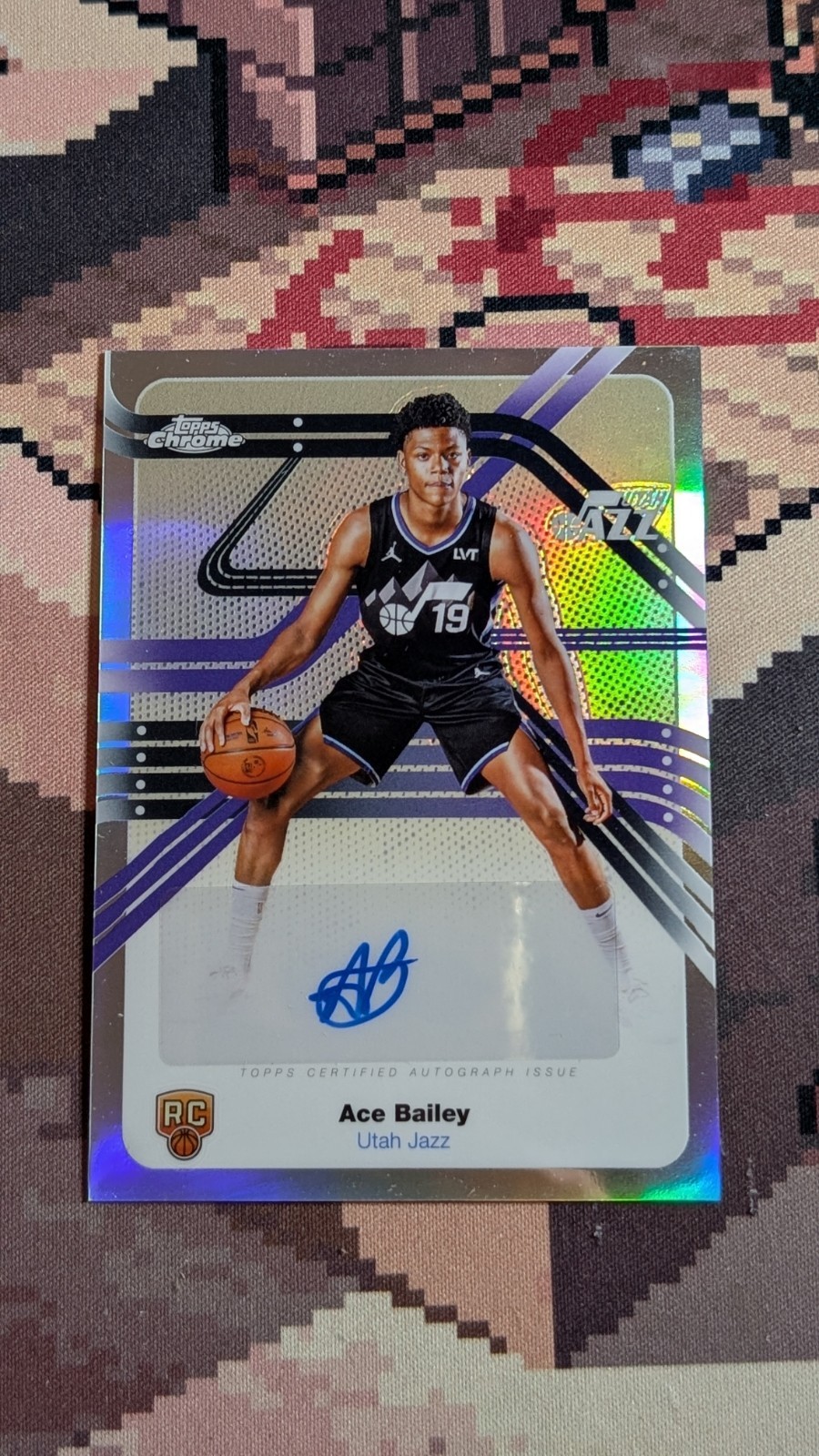2025-26 Topps Chrome Basketball Ace Bailey RC Next Stop Signature Refractor Auto