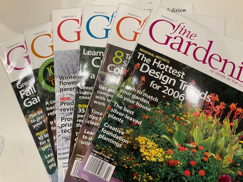 Fine Gardening magazine lot (99-101, 104, 106-107)