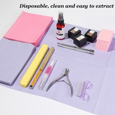 10 Bags Disposable Nail Art Table Towels Waterproof Soft Absorbent Nail Tabl AM9