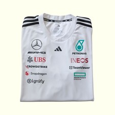 ADIDAS MERCEDES AMG FORMULA 1 F1 TEAM PETRONAS RACING JERSEY T SHIRT 2024 SZ MD