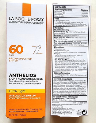 La Roche Posay Anthelios Ultra Light Fluid Sunscreen SPF 60 Exp. 07/2027