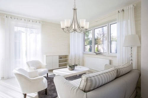 Minka Lavery 4965 Overland Park 5 Light 26"W Vantage Chandelier - Nickel - Picture 4 of 4