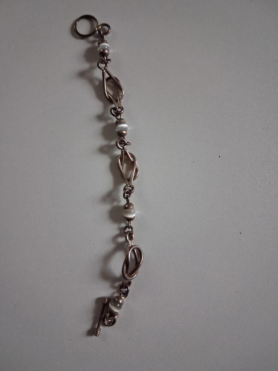 sterling silver link bracelet products for sale | eBay