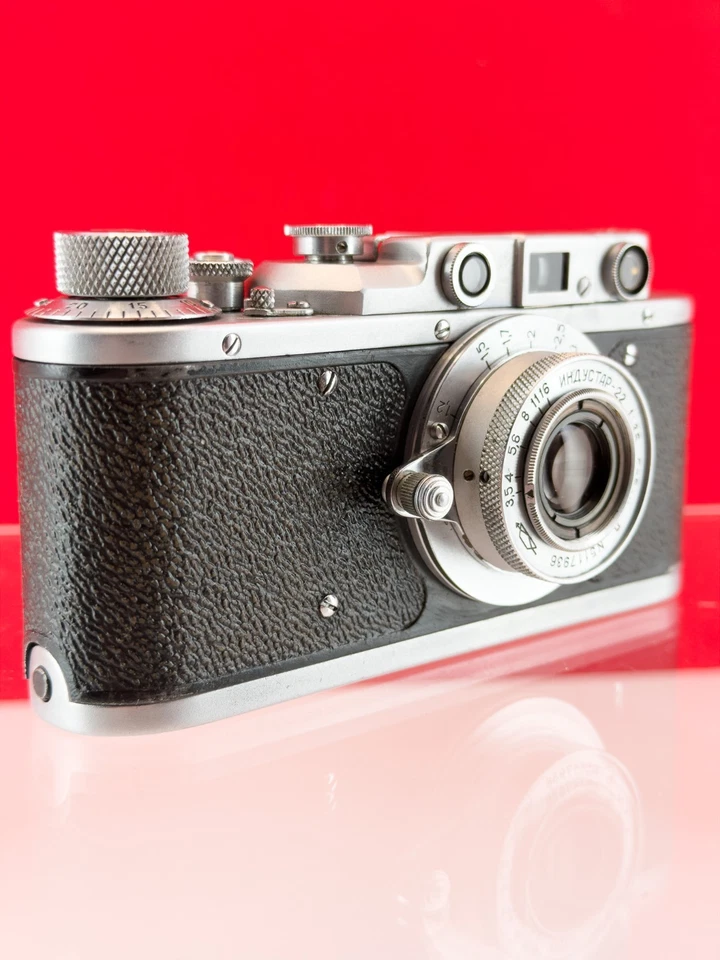 Zorki Induster 22 Rengefinder avec 50 mm f3,5 [PRESQUE COMME NEUF] 1 jour... - Photo 2/4