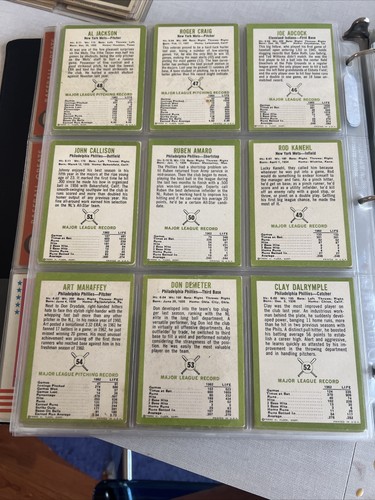 Carte da baseball Fleer 1963 - SET COMPLETO (66 carte) Clemente Koufax Mays - Foto 12 di 16