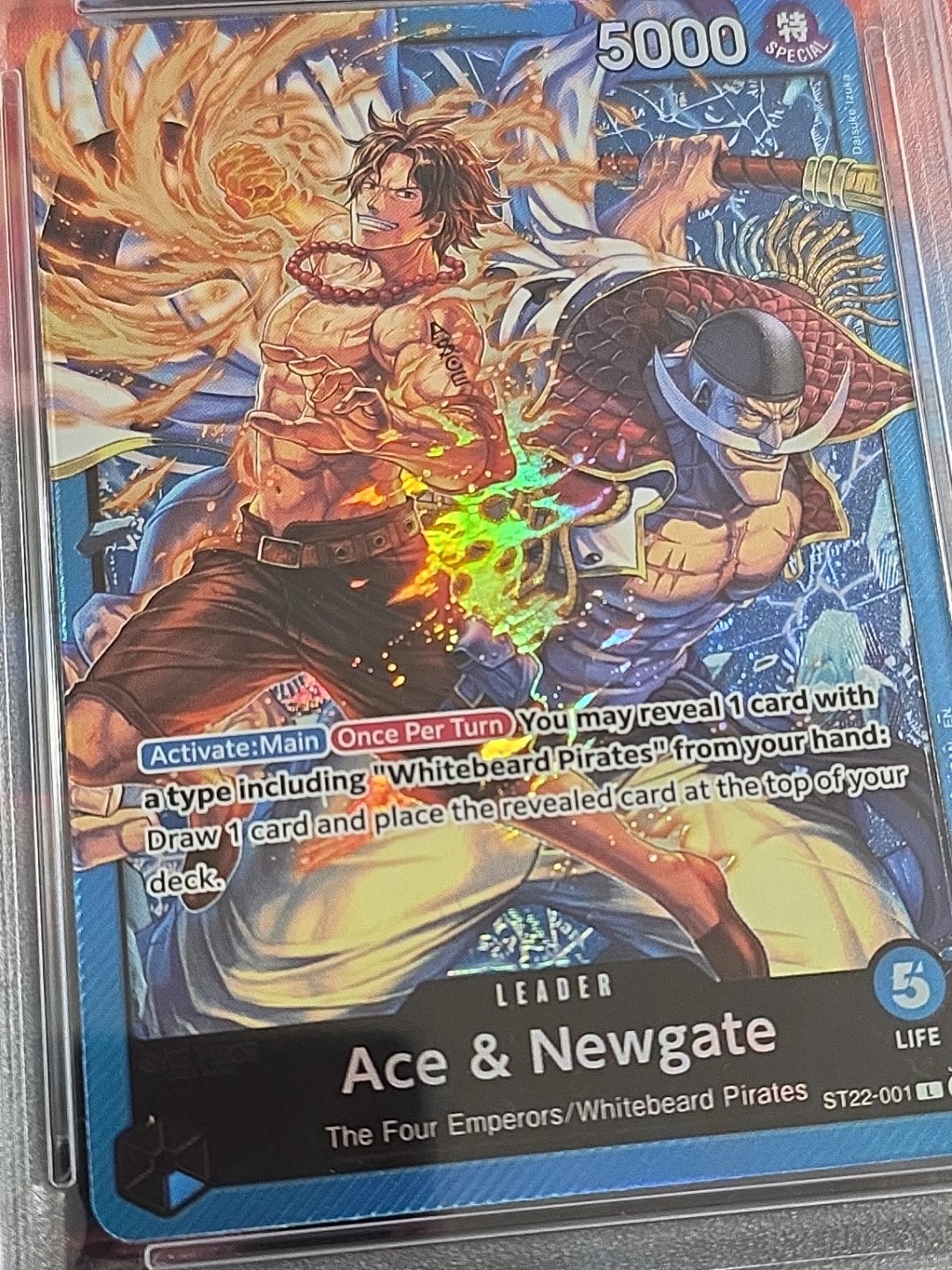 2025 One Piece ST22 English Ace & Newgate #001 PSA 10 view 4