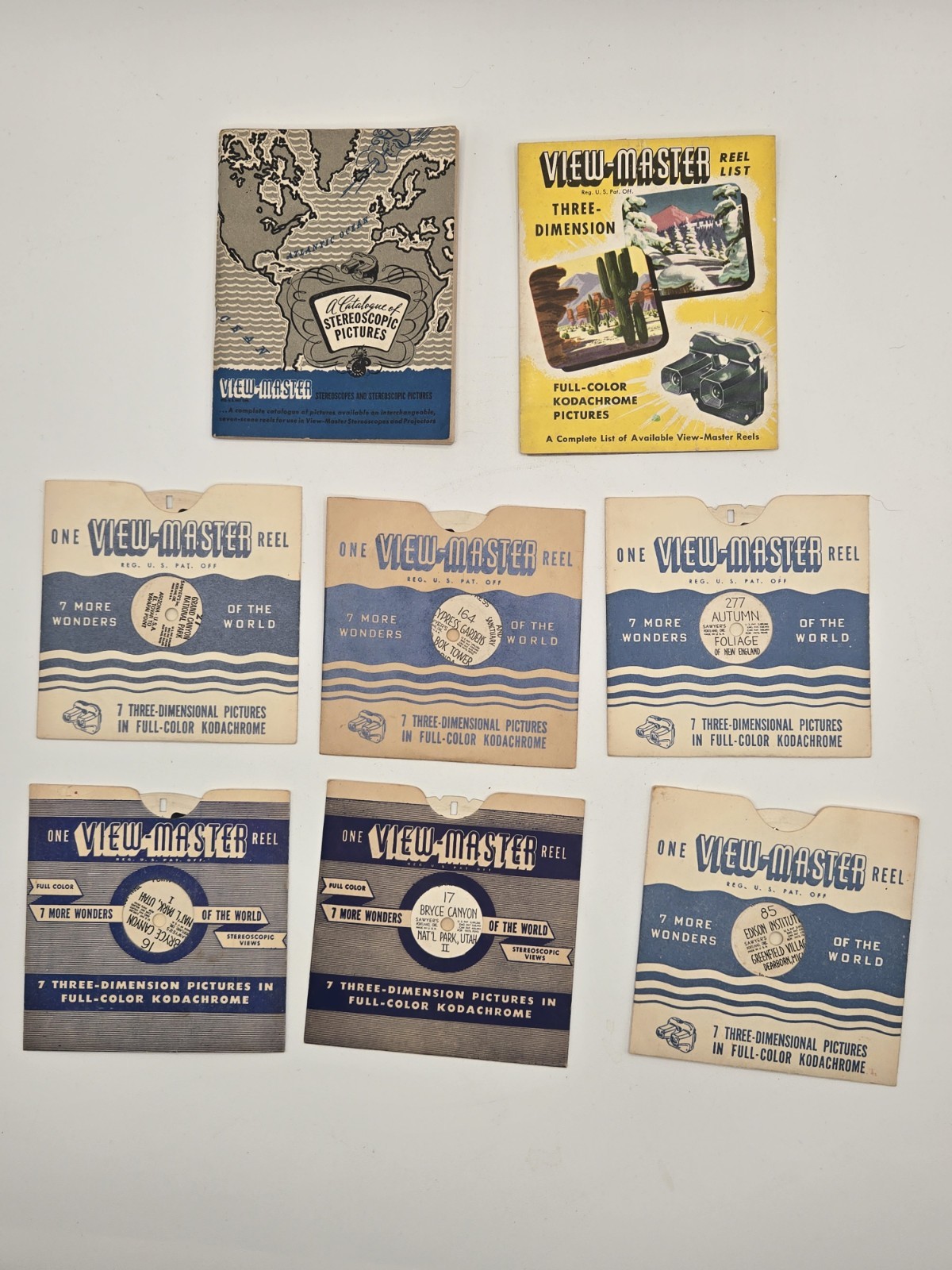 For View Master Including 7 More Wonders Of The World Lot Of