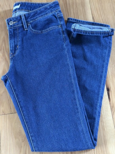 Damen Levis 712 Slim Stretch Jeans. Größe 27 Blau. 27 1/2" Schrittlänge.