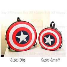 Avengers Captain America Civil War Shield Backpack Shoulder Bag School Cosplay
