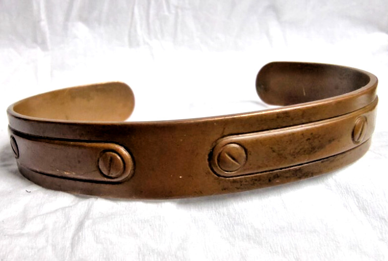 LOT 9 SOLID COPPER BRACELETS - image 9
