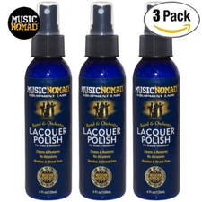 3-PACK Music Nomad MN700 Lacquer Polish for Brass & Woodwind Instruments