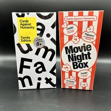 Cards Against Humanity Family Edition & Movie Night Box ~ New
