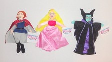 New Disney Store Sleeping Beauty Plush Doll Lot Aurora Maleficent Prince Set P65