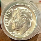 ✅ 1957-D Roosevelt Dime 90% Silver BU Uncirculated 10c US Coin — photo 3