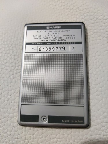 Sharp el-8140 Calculatrice HS. For parts très bon état. - Photo 4/4