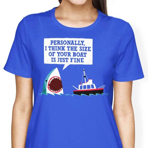 royal blue graphic tee women's