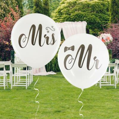 2 Mr and Mrs balloons, 36 inch jumbo balloon, Wedding, Engagement, Photo Props
