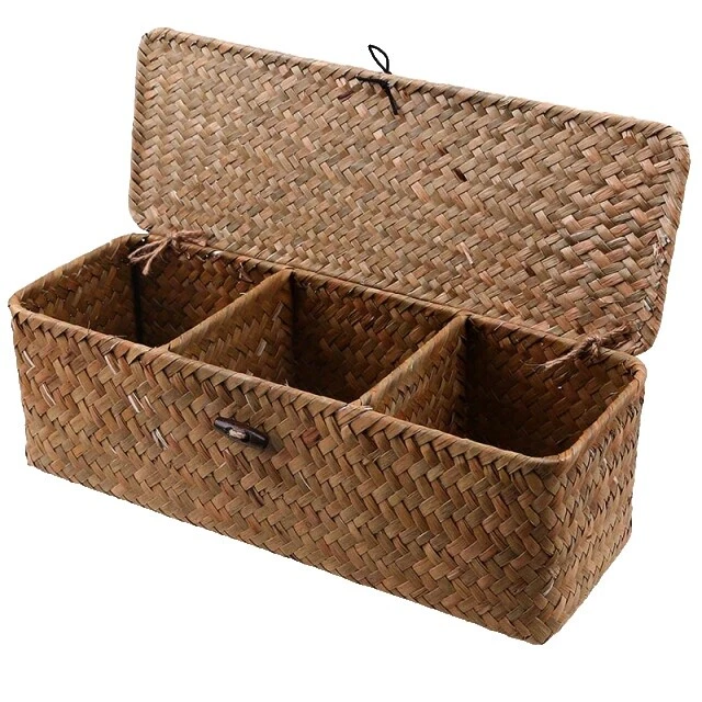 Seagrass Rectangular Décor Baskets Storage Baskets