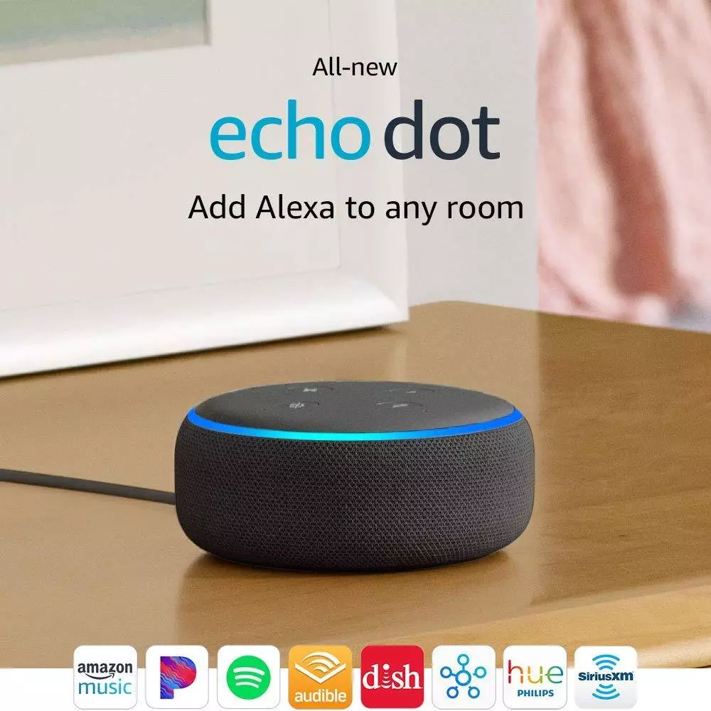 Echo Dot (3rd Gen) Smart Speaker with Alexa