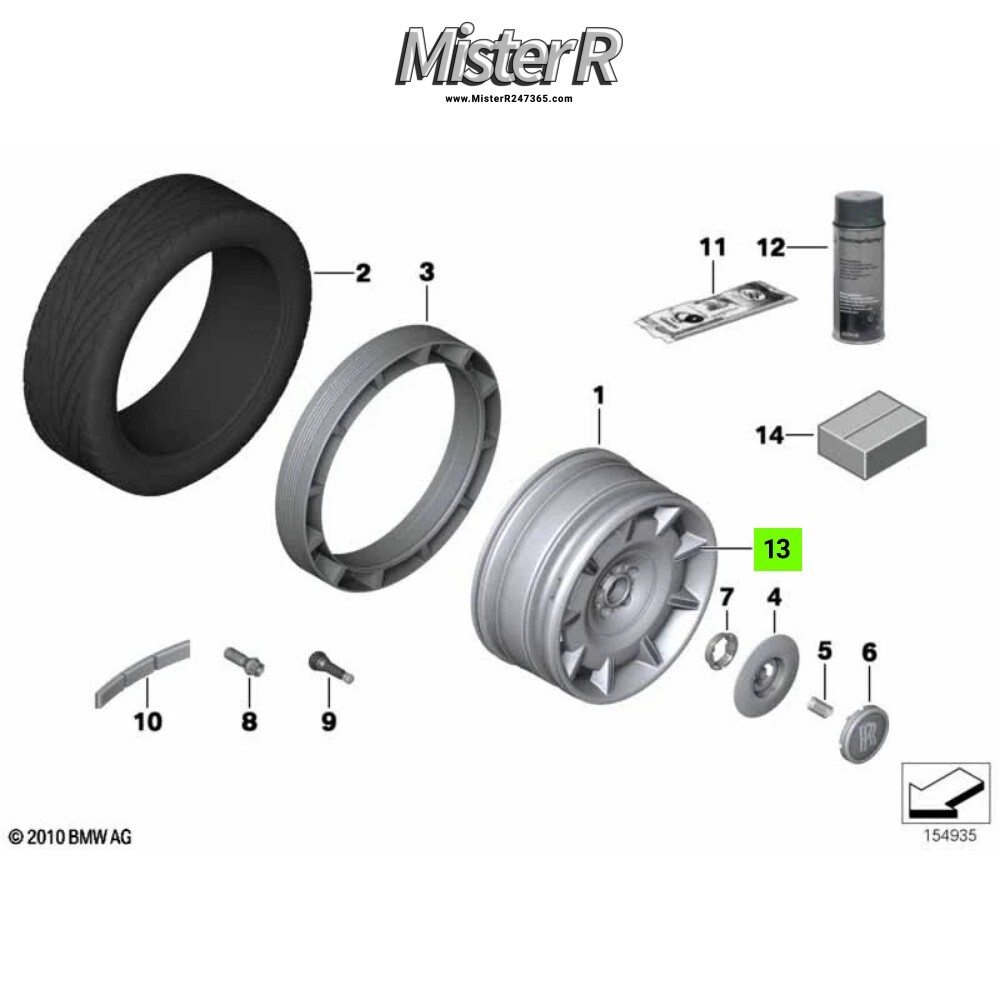 Rolls-Royce Phantom VII • Wheel Spoke Insert • Pax-Rad Styling 100 #36106777234