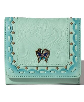 ANNA SUI Siesta bi-fold BOX wallet Cowhide Leather | eBay