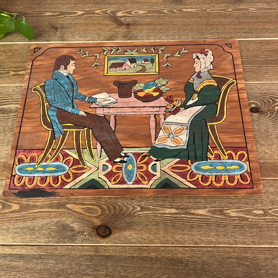 Reproducción de 1836 Joseph H. Davis Pintura Arte Primitivo Foto 2 de 4