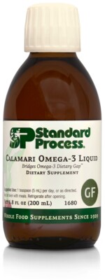 Standard Process Calamari Omega-3 Liquid Heart Health, from Squid Oil 200mls