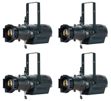 4) American DJ ADJ ENCORE PROFILE PRO WW 260 Watt LED DMX Ellipsoidal Spotlights