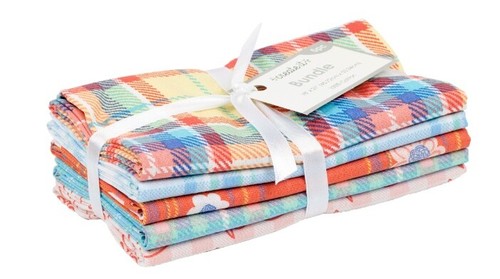 Create It 18"x21" Precut Sewing & Craft Fabric Bundle, Spring Plaid, 5 Pk - 第 1/1 張圖片