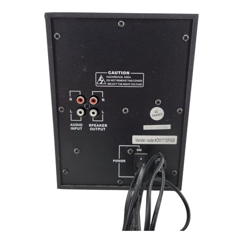 Inland 3 Piece 2.1 Channel Multimedia Speaker System - Black - Photo 7/12