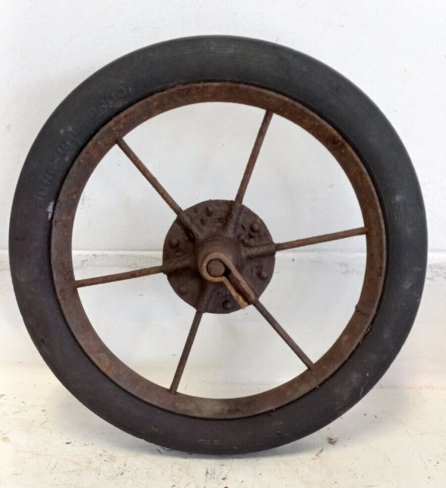 Antique outlet wheelbarrow wheel