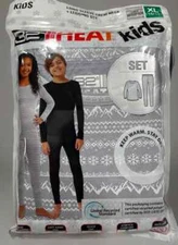 32 Degrees Heat Kids Long Sleeve Crew Neck & Legging Set Base Layer XL Grey boys