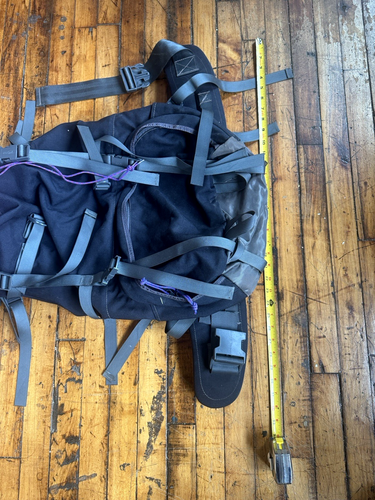 Vintage Jansport Spire 60L Internal Frame Hiking Camping Backpack Pink and Gray - Picture 7 of 11