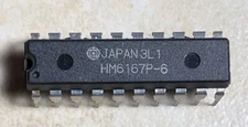 Hitachi HM6167P-6 6167  16K x 1 High Speed CMOS Static RAM - NOS