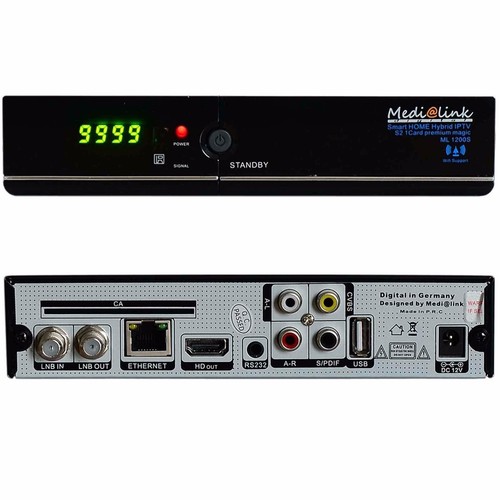 ORF Karte mit Medilink Smart Home ML1200 IPTV CI Full HD Sat Receiver