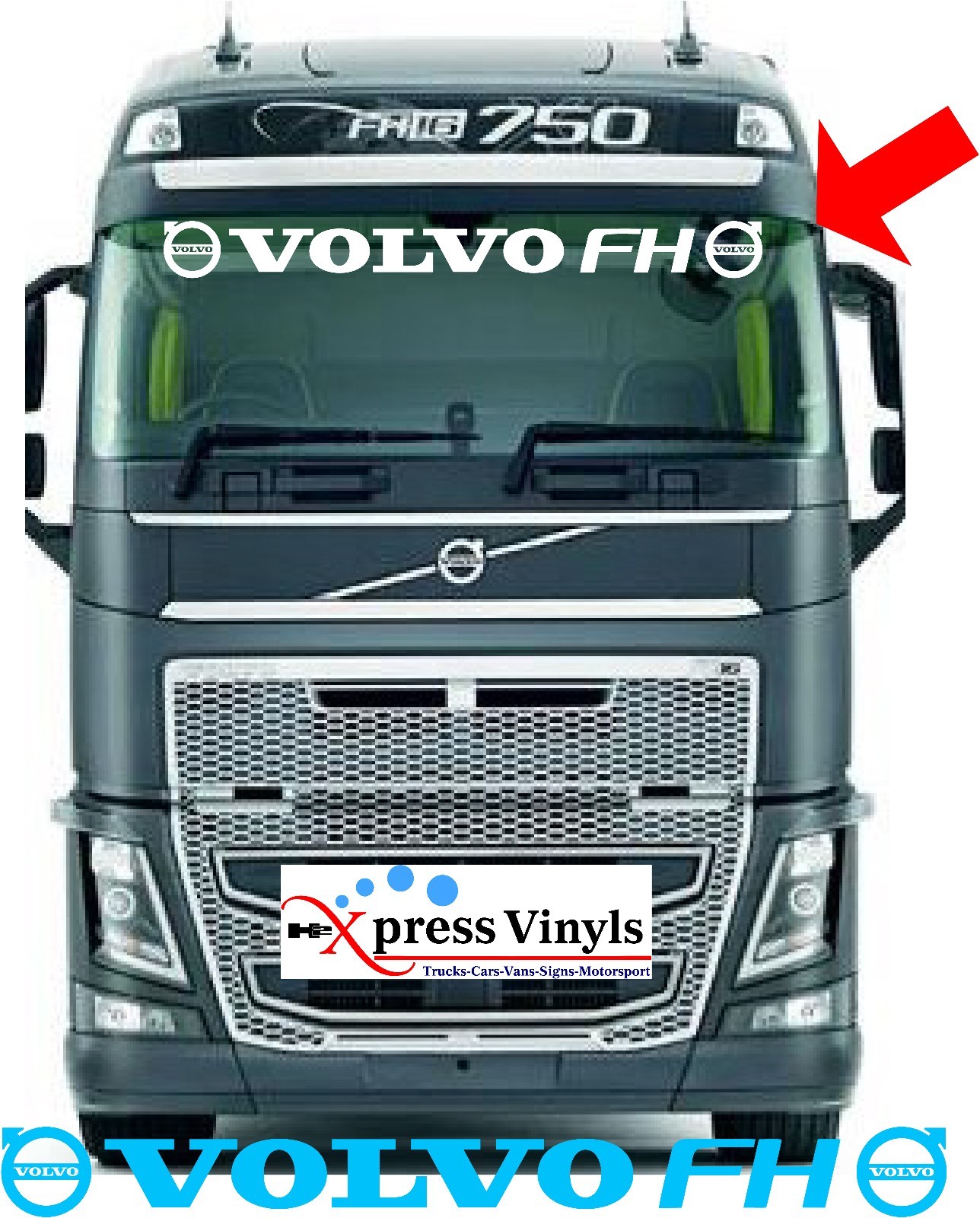 Volvo FH windscreen decal. volvo truck sticker eBay