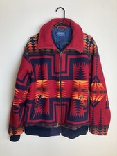True Vintage 80s PENDLETON L High Grade Western Aztec Wool USA Made Jacket READ