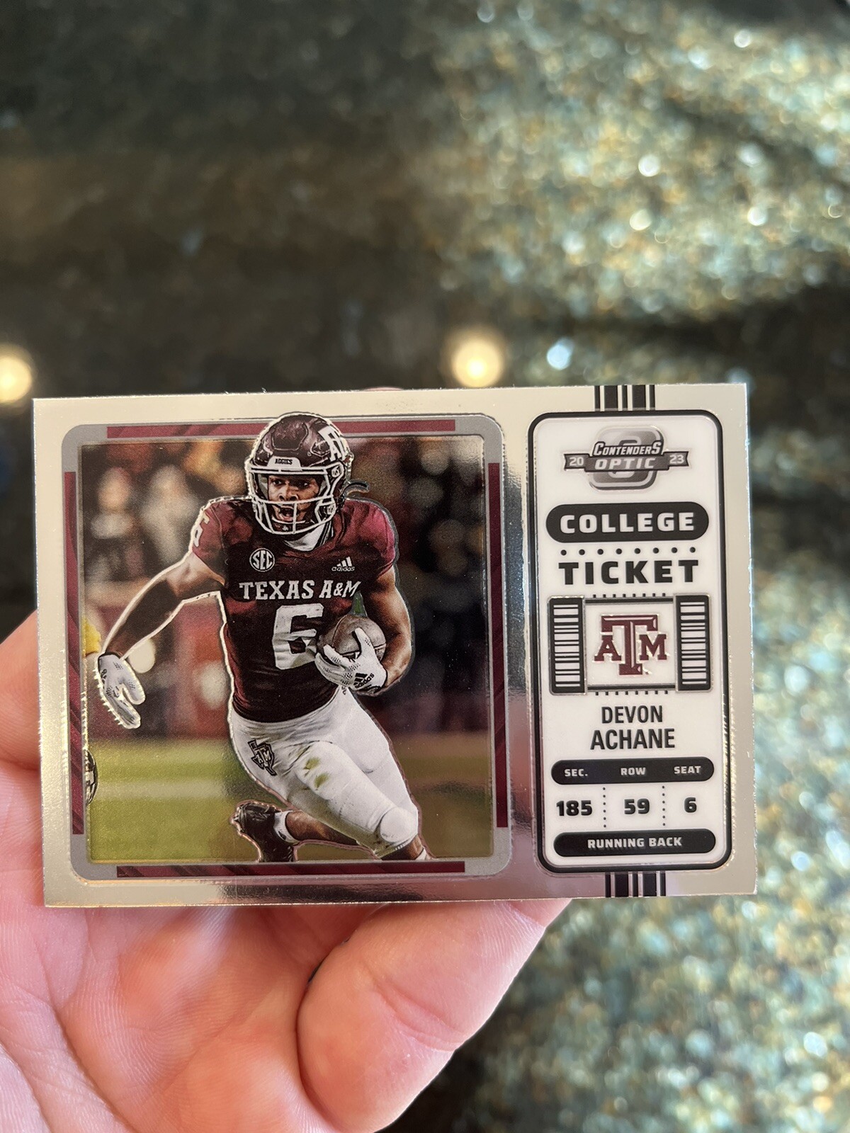 2023 Panini Chronicles Draft Picks #23 Devon Achane Contenders Optic