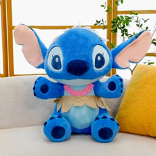 Disney Hawaiian Stitch Plush Toy Lilo  Stitch Summer Hula Dancer Stuffed Animal