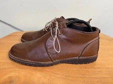 Crevo Laxon Men's Size 8 Tan Lace-Up Comfort Ankle Boots Memory Foam